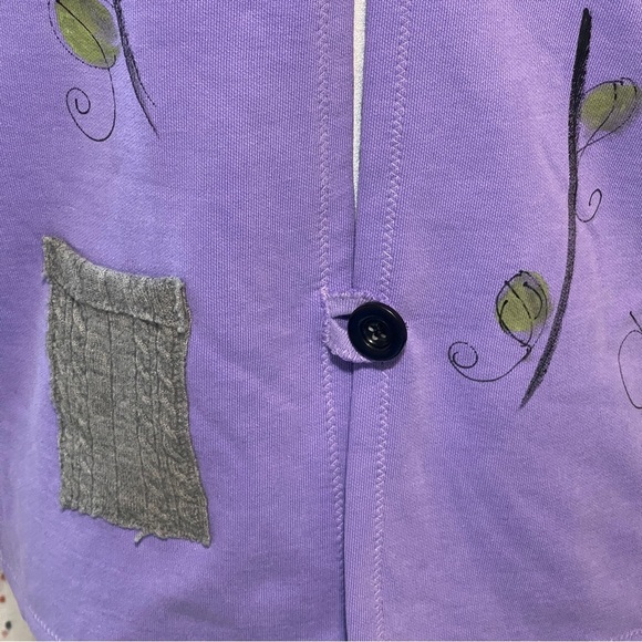 Kunky’s Hand-Painted Wearable Art Sweater Pullover OOAK Unique Statement Medium - Picture 4 of 10